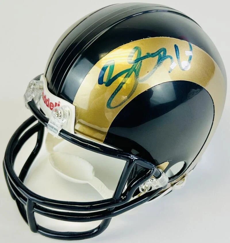 ZAC STACY SIGNED ST. LOUIS RAMS MINI FOOTBALL HELMET VANDERBILT COMMODORES J1 - Image 1 of 1