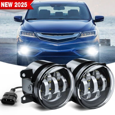 Para ACURA TL 2012-2014 Par Lente Transparente Frontal Para-choque Luzes de Neblina Lâmpadas de Direção - Imagem 1 de 4