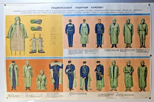 Protective Complex / Chernobyl / Cold War / vtg 1975 Original Poster 36/24 in - Picture 1 of 6
