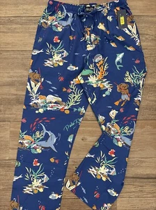 Polo Ralph Lauren lounge pants diving Bear sharks all over print Large - Picture 1 of 14