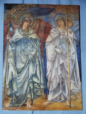 Edward Burne-Jones: Angeli Ministrantes CHRISTMAS CARD, NEW & Sealed 15cm x 11cm - Image 1 of 4