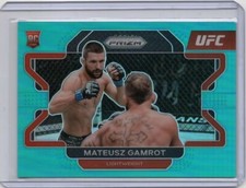 Mateusz Gamrot 2022 UFC Panini Prizm Teal Rookie Card RC /49