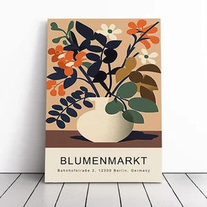 Mercato dei fiori di Berlino n. 1 mostra stampa tela arte da parete immagine incorniciata grande - Foto 1 di 5