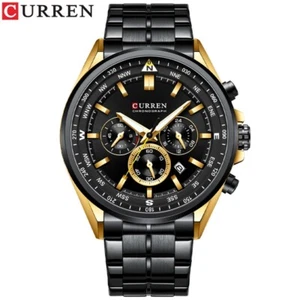 CURREN Hombres Relojes de Pulsera de Cuarzo Cronógrafo Acero Lujo Reloj para Hombre 8399 - Imagen 1 de 15