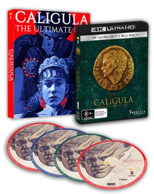 BRAND NEW Caligula : The Ultimate Cut (4K UHD Blu-Ray, 1980) Movie SLIPCASE - image 1 of 2