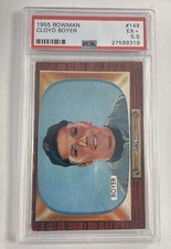 1955 Bowman Color Tv Cloyd Boyer Kansas City Athletics #149 PSA EX+ 5.5