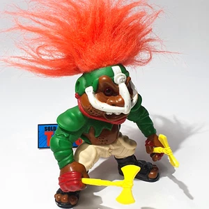Battle Trolls T.D. TROLL FIGURE B 100% COMPLETE original 1992 Hasbro Fotball TD - Picture 1 of 8
