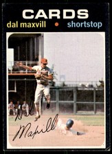 1971 Topps Dal Maxvill #476 St. Louis Cardinals VG-EX