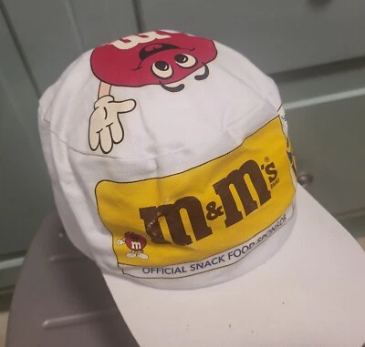 VTG 90s M&M's 1995 Special Olympics Painters Hat Cap Mars Promo Sponsor READ - Image 1 of 4