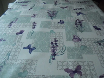 Tischdecke Wachstuch  rechteckig ab 100cm Blumen Schmetterling 1218-1 (1m=6,00€) - Bild 1 von 2