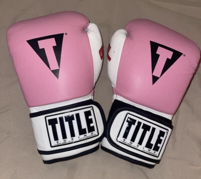 NUEVO Guantes de Gel de Boxeo Título - Rosa Foto 1 de 3