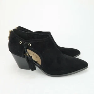 Botas Bella Vita para mujer Eli de gamuza punta al tobillo de moda con cremallera negras talla 11 - Imagen 1 de 7