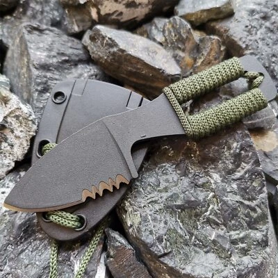 Fixed Stainless Steel Blade ABS Plastic handle Camping Hunting survival tool EDC - Image 1 of 4