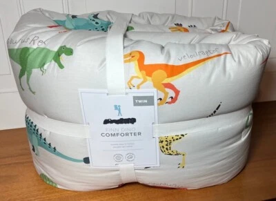 Pottery Barn Kids Finn Dino TWIN Comforter NWT - Image 1 of 3