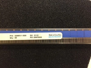 3299W-1-500 BOURNS TRIMMER 50 OHM 0.5W PC PIN TOP 6 PIECES - Picture 1 of 1