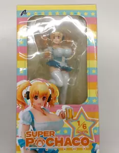 Super Pochaco Beer Girl Blue Dress Ver. 1/6 Scale Figure w/Box Used from Japan - Picture 1 of 2