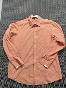 Sean John vertical striped pink casual shirt men 3XL long sleeve all cotton - Picture 1 of 6