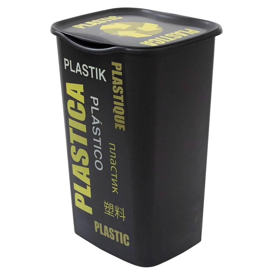 BELLI E FORTI Pattumiera Recycling Plastica Lt.50 35 x 35 x 52 cm