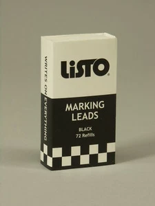 Listo Pencil Company - Plomo de recarga (caja de 72) - Negro - Imagen 1 de 1