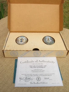 Primera edición de colección 1994 Colección de adornos Bradford Blessings from Our Lady Sin usar y en caja Certificado de autenticidad - Imagen 1 de 5