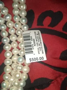 Cultural Pearl Necklace 100 In 7mm New With Tags And Box. - Picture 1 of 4