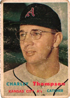 1957 Topps - Charles Thompson #142 - A's - Image 1 of 2