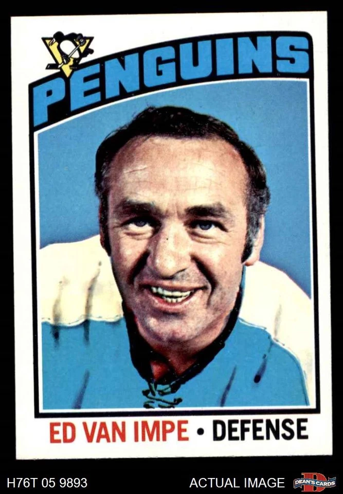 1976 Topps #157 Ed Van Impe Penguins 6 - EX/MT - Image 1 of 1