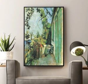 The Terrace St Tropez by Henri Matisse Canvas/Poster Wall Art - Landscape Print - Picture 1 of 10