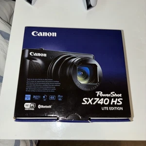 Canon PowerShot SX740 HS Lite Edition Silver - 40x Zoom 4K NEW SEALED - Picture 1 of 4