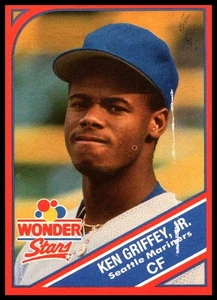 Ken Griffey Jr. 1990 Wonder Bread Stars #18 Seattle Mariners defecto escarchado - Imagen 1 de 2