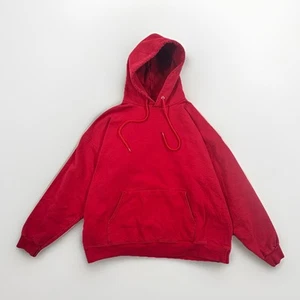 Sudadera con Capucha Ultimate Hanes Algodón Blanco Peso Pesado De Colección Roja Printpro Talla Lg - Imagen 1 de 9