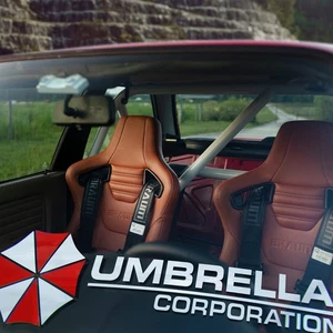 2x Umbrella Corporation Zombie Outbreak Response Team Raccoon Virus Vinyl Decal - Imagen 1 de 2