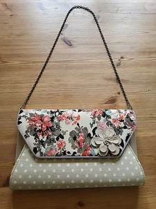 Ruby Shoo Clutch Handbag Detachable Chain Strap - Picture 1 of 6