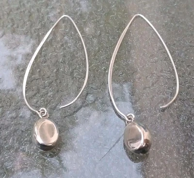 Silpada Sterling "Just Dropping In" Long Threader Drop Dangle Pierced Earrings - Image 1 of 4