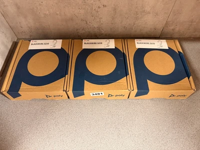 New 3x Poly BlackWire 5210 C5210 USB-A Wired Mono Headset 207577-201 - Image 1 of 2