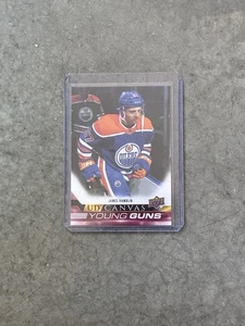 2022-23 Upper Deck Young Guns UD Lienzo James Hamblin #C375 Edmonton Oilers RC - Imagen 1 de 2