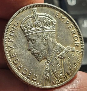 Maurice - Georges V - 1 roupie argent 1934 - ref 02 - SPL - - Picture 1 of 2