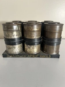 American Spice Mills CONTENEDORES DE ESPECIAS N SOPORTE LATA? Metal Aluminio?6 Latas 1 Estuche - Imagen 1 de 14