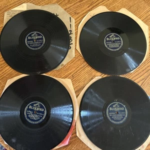 (4) 78 RPM Bluebird Shellac Recors- Glenn Miller & Orchestra w/Marion Hutton & - Picture 1 of 18