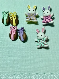 Bunny Hop Kunststoff Neuheit Knöpfe//DIY Nähzubehör/Kind Handwerk/Puppenherstellung - Bild 1 von 8