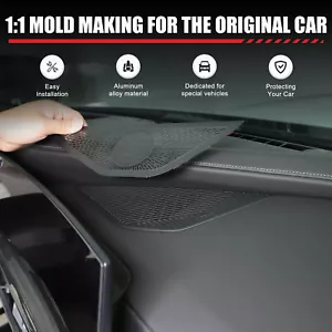Dashboard Center Audio Speaker Black Steel Cover Mesh For BMW 7 Series G70 2023+ - Bild 1 von 12