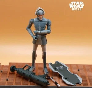 STAR WARS FIGURE 2008 ANIMATED CLONE WARS MANDALORIAN POLICE OFFICER - Picture 1 of 1