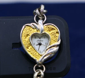 Gorham  "Footprints" 7" Bracelet Watch - Picture 1 of 5