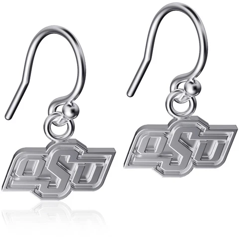 Dayna Designs Oklahoma State Cowboys Silver Dangle Earrings Cover