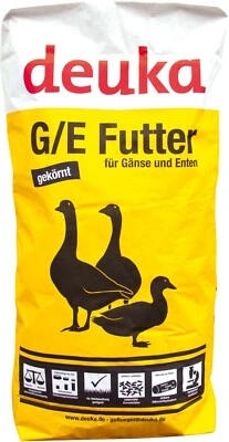 Deuka Gänsefutter Entenfutter 25kg Gänse Enten G/E Futter Mastfutter Reifefutter - Bild 1 von 3