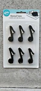 Vintage WILTON Musical Notes Candles&Cake Decoration, 2811-753, 1-6 Count, New!