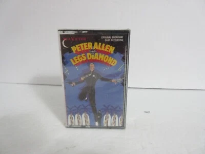 New Peter Allen LEGS DIAMOND Broadway Cast Cassette Tape - Sealed - 1989 - RCA - Image 1 of 4