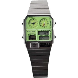 CITIZEN ANA DIGI TEMP WATCH green silver Japan TICTAC Limited edition FIGURE New - Picture 1 of 7