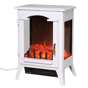 750W/1500W Modern Electric Fireplace Heater with Realistic LED Faux Flame Effect - Picture 1 of 8