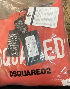 DSQUARED2 Ladies Woman’s Logo Hoodie Sweatshirt Peach Made In Italy Gr. S - Bild 1 von 6